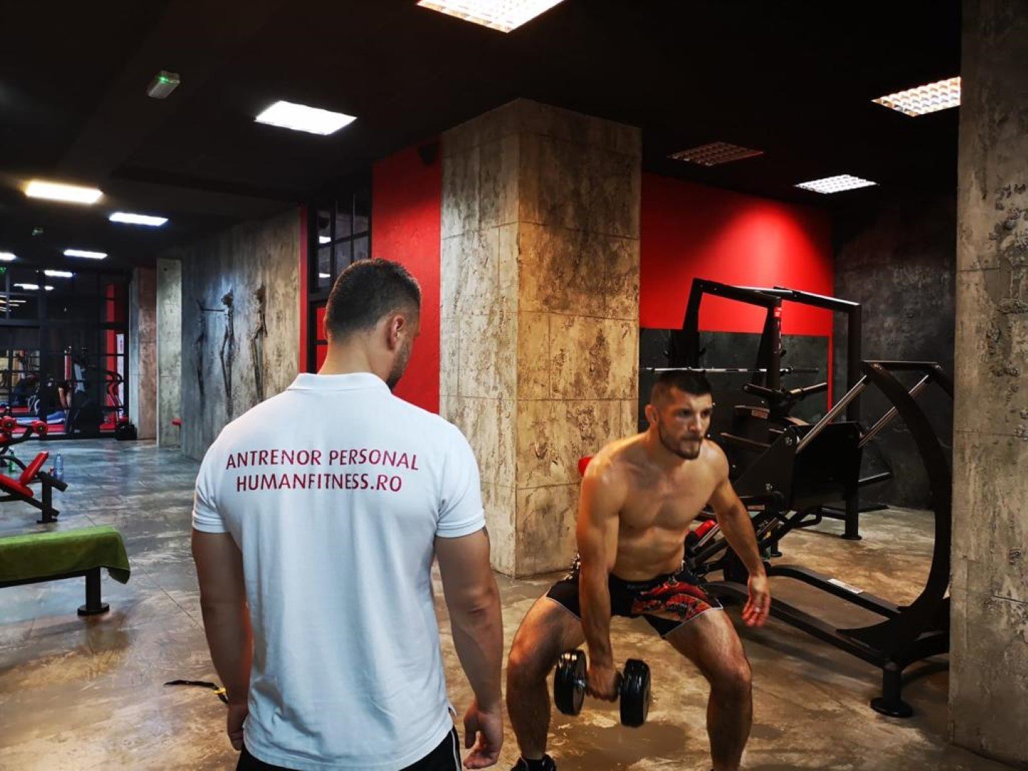 Training in the gym
